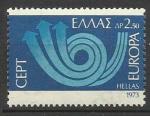 Grce 1973 ; Y&T n 1125 **; 2d50 Europa, bleu
