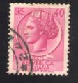 Italie 1960 Oblitr rond Used Stamp Coin Monnaie de Syracuse 40 Lire