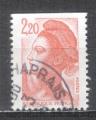France Y&T 2427  Marianne Libert de Gandon timbre de carnet
