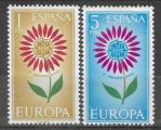 ESPAGNE N°1271/1272* (Europa 1964) - COTE 2.00 €