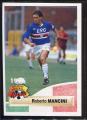 Carte PANINI Football 1994 N 270 Roberto MANCINI  Sampdoria  fiche au dos