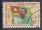 TOGO 1960 - YT 313 - Premier ministre Sylvanus Olympio et drapeau du Togo