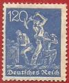Alemania 1921-22.- Cifras y Trabajo. Y&T 148. Scott 147. Michel 168.