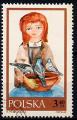 TIMBRE POLOGNE Obl  Fable  personnage