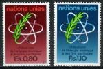 ONU - Nations Unies 1977 - GENEVE - YT 70 71   (**) - nergie atomique