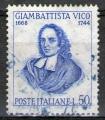 **   ITALIE     50 L   1968   YT-1016    " Giambattista Vico "   (o)   **