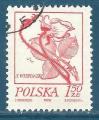 Pologne N2138 Fleurs - rose oblitr