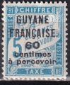 guyane franaise - taxe n 9  neuf* - 1925/27