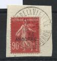 Andorre N12 Obl (FU) 1931 - Timbres franais surcharg 