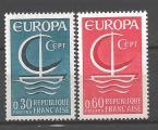 Europa 1966 France Yvert 1490 et 1491 neuf ** MNH