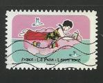 France timbre oblitr anne 2020 Srie Espace Libert Soleil