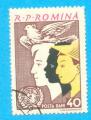 ROMINA ROUMANIE OISEAUX 1961 / OBLITERE TRACE DE CHARNIERE