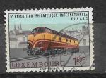 Luxembourg N 686  exposition philatlique  des cheminots locomotive D  1966