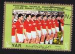 Ymen 1970 Oblitr rond Used Coupe du Monde Football Mxique Slection CCCP