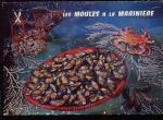 CPM non crite Recette de Cuisine Les Moules  la Marinire