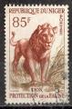 Niger 1959; Y&T n 107; 85F, faune, lion