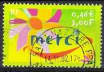 France 2001; Y&T n 3379; 3,00F (0,46) timbre message; Merci