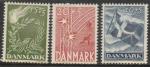 Danemark  "1947"  Scott No. B15-17  (N*)  Complet
