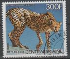 CENTRAFRICAINE (REP) N738 o Y&T 1986 Faune (actnonyx jubatus)