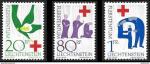  LIECHTENSTEIN 1963 - YT 378  380 - Croix Rouge - nsg 