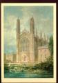 CPM neuve Royaume Uni King's Collge Chapel CAMBRIDGE vu par J. M. Turner