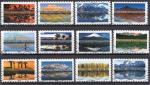 France 2017; Y&T n° aa1360 - 71; L.Prioritaire, 12 timbres, serie Reflet paysage