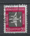 Allemagne - RDA - 1957 - Yt PA n 2 - Ob - Avion 20p ; airplane