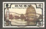Hong Kong - Scott 382   ship / bateau