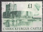 Royaume uni 1988 Oblitr Used Chteau de Carrickfergus Castle Belfast Lough SU