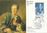Carte 1er jour FDC N°2304 Journée du timbre - Diderot - Grenoble - 17/03/1984