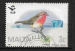Malte N  743  25e anniversaire de la socit ornithologie  1987 