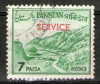 **   PAKISTAN    7 p  1961  YT-S63A  " Service - Passe de Khyber "  (o)   **