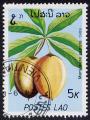 Timbre oblitr n 931(Yvert) Laos 1989 - Fruit exotique