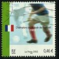 France 2002 - YT 3484 - oblitr - champions du monde de football