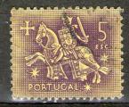 **   PORTUGAL    5 $  1953  YT-785  " Chevalier  cheval "  (o)   **