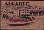 Portugal Carte Postale lige Cork Postcard Algarve Maisons Bateau de Pcheurs 