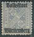 Allemagne - Wurtemberg - Y&T 0106 (o) - 1919 -