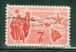 tats-Unis 1959 Y&T PA 55 Oblitr  Poste arienne - Indigne et carte le Hawai