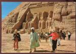 CPM anime Egypte ABOU SIMBEL Rock Temple of Ramss II Partial view the Gigantic