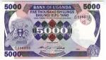 **   OUGANDA     5000   shillings   1986   p-24b    UNC   **