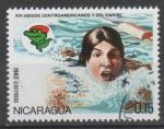 NICARAGUA N 1196 Y&T o 1982 14e Jeux d'Amrique Centrale  Cuba (natation)