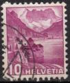 EUCH - Yvert n  291 - 1936 - Chteau de Chillon et Dents du Midi