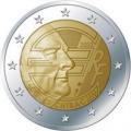 France 2022 - Pice/Coin 2 uro (2 ), 90 ans J. Chirac - issue de rouleau