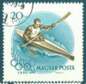 Hongrie 1956 - Y&T 1202 - oblitr - jeux olympiques Melbourne - kayak