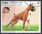 Cuba 1992; Y&T n 3190; 5c, faune, chien Boxer