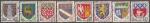 france - n 1351A  1354B  serie complete oblitere -1962