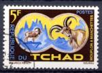 Timbre Rpublique du TCHAD  1965  Obl  N 104  Y&T  Mouflon