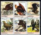 Angola / 2000 / Bloc 6 timbres oblitrs / Aigles ...
