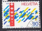 Suisse - Y&T n 1354 - Oblitr / Used - 1990