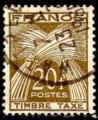 France Taxe Obl Yv: 87 (TB cachet rond) Mi:90